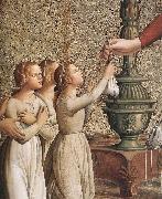ANTONIAZZO ROMANO Annunciation (detail)  hgh china oil painting artist